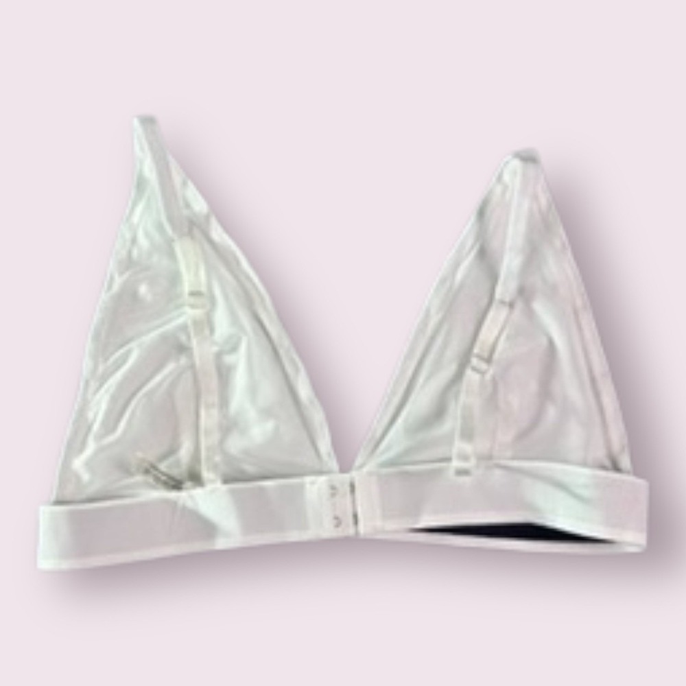 We The Free Free People Triangle Bralette Ivory‎ L NWT - Picture 11 of 12